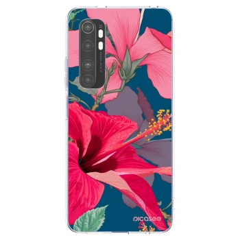 Picasee átlátszó szilikon tok az alábbi mobiltelefonokra Xiaomi Mi Note 10 Lite - Hibiscus