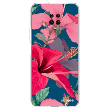 Picasee átlátszó szilikon tok az alábbi mobiltelefonokra Xiaomi Redmi Note 9S - Hibiscus