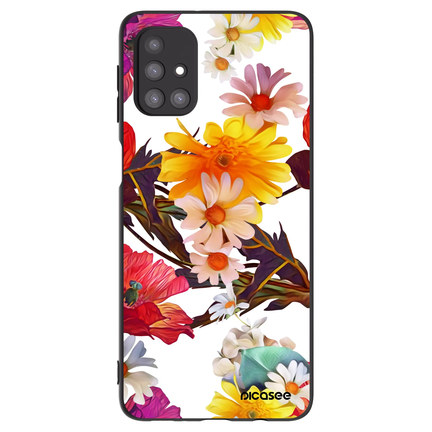 Picasee fekete szilikon tok az alábbi mobiltelefonokra Samsung Galaxy M31s - Meadow