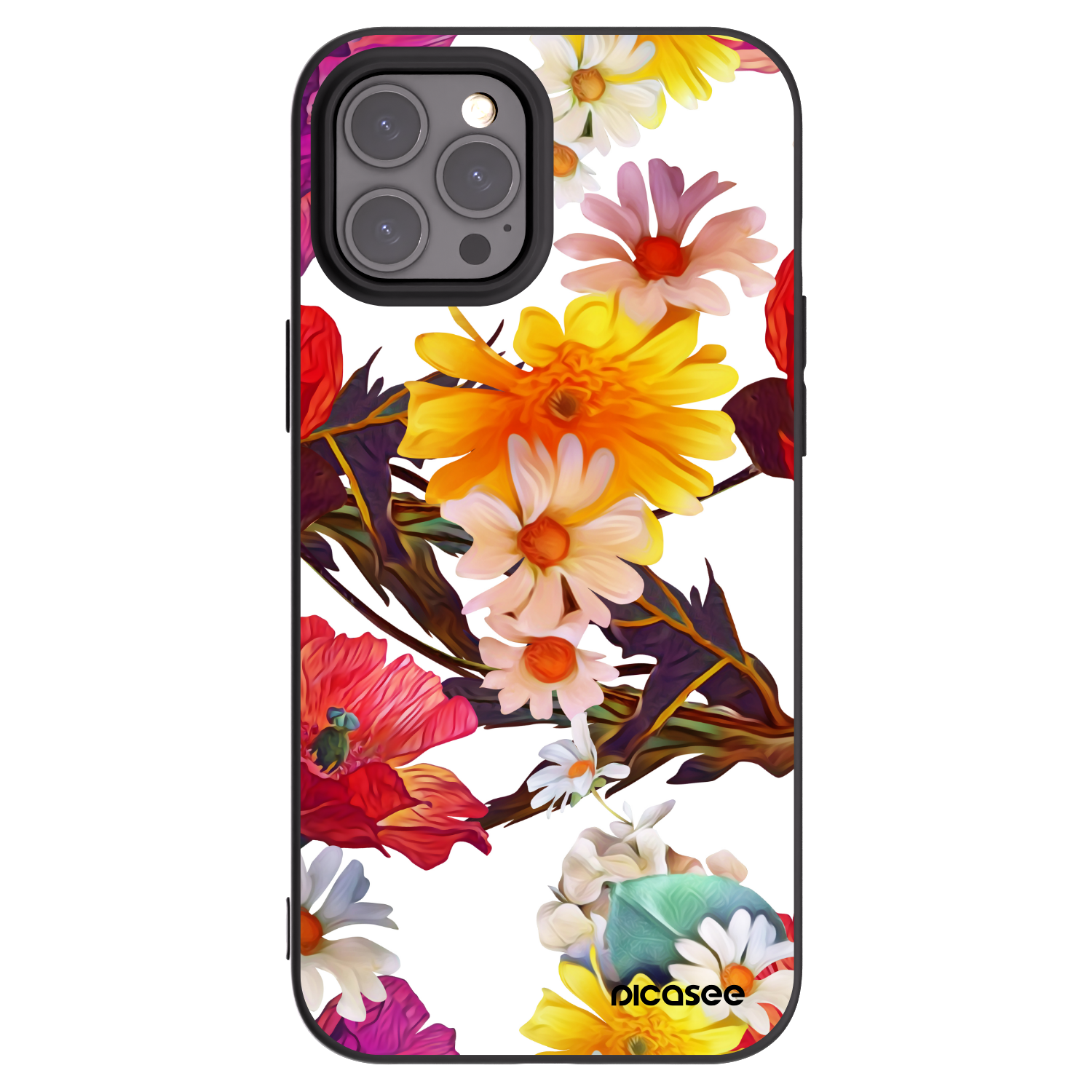 Picasee fekete szilikon tok az alábbi mobiltelefonokra Apple iPhone 12 Pro Max - Meadow