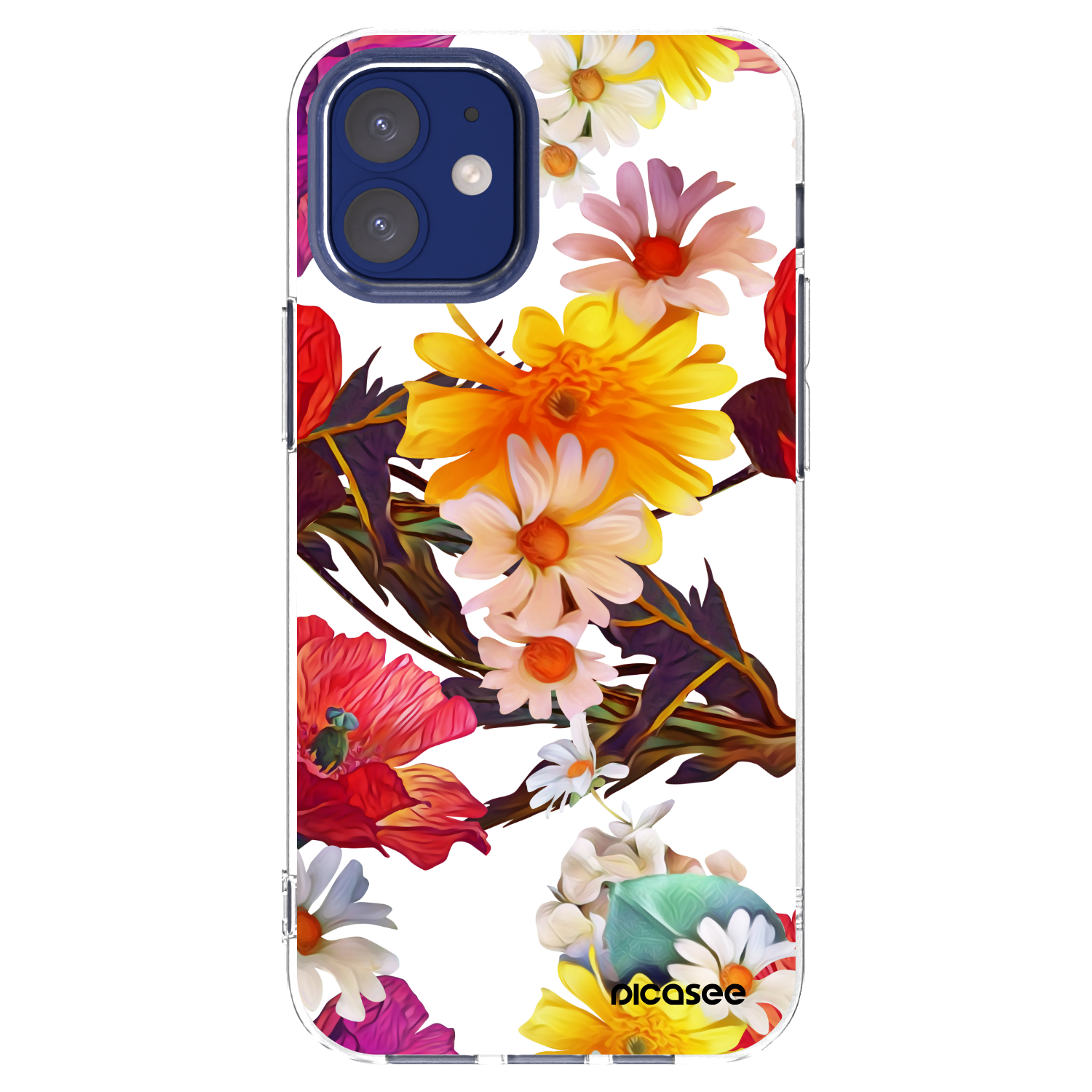 Picasee átlátszó szilikon tok az alábbi mobiltelefonokra Apple iPhone 12 mini - Meadow