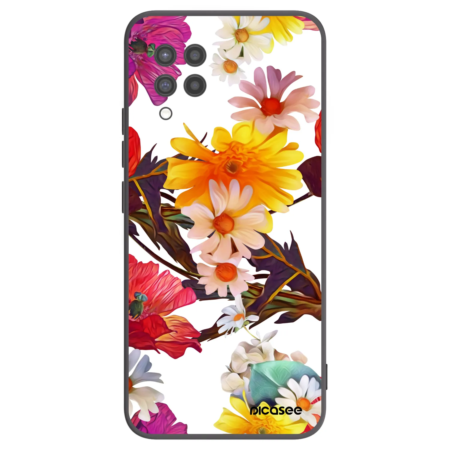 Picasee fekete szilikon tok az alábbi mobiltelefonokra Samsung Galaxy A42 A426B - Meadow