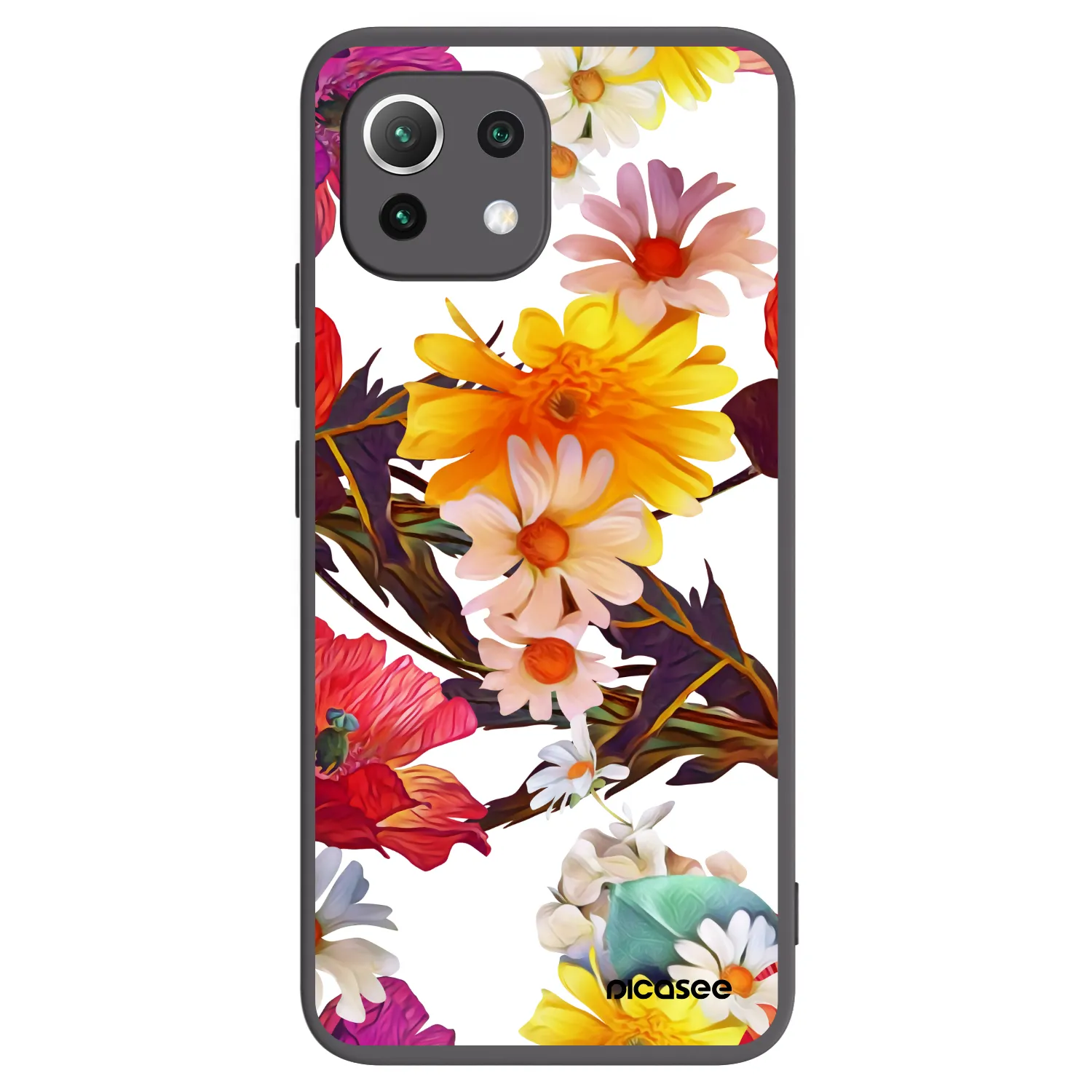 Picasee fekete szilikon tok az alábbi mobiltelefonokra Xiaomi Mi 11 Lite - Meadow