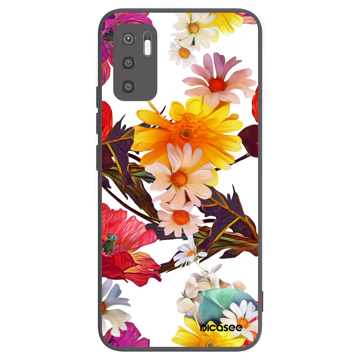 Picasee fekete szilikon tok az alábbi mobiltelefonokra Xiaomi Redmi Note 10 5G - Meadow