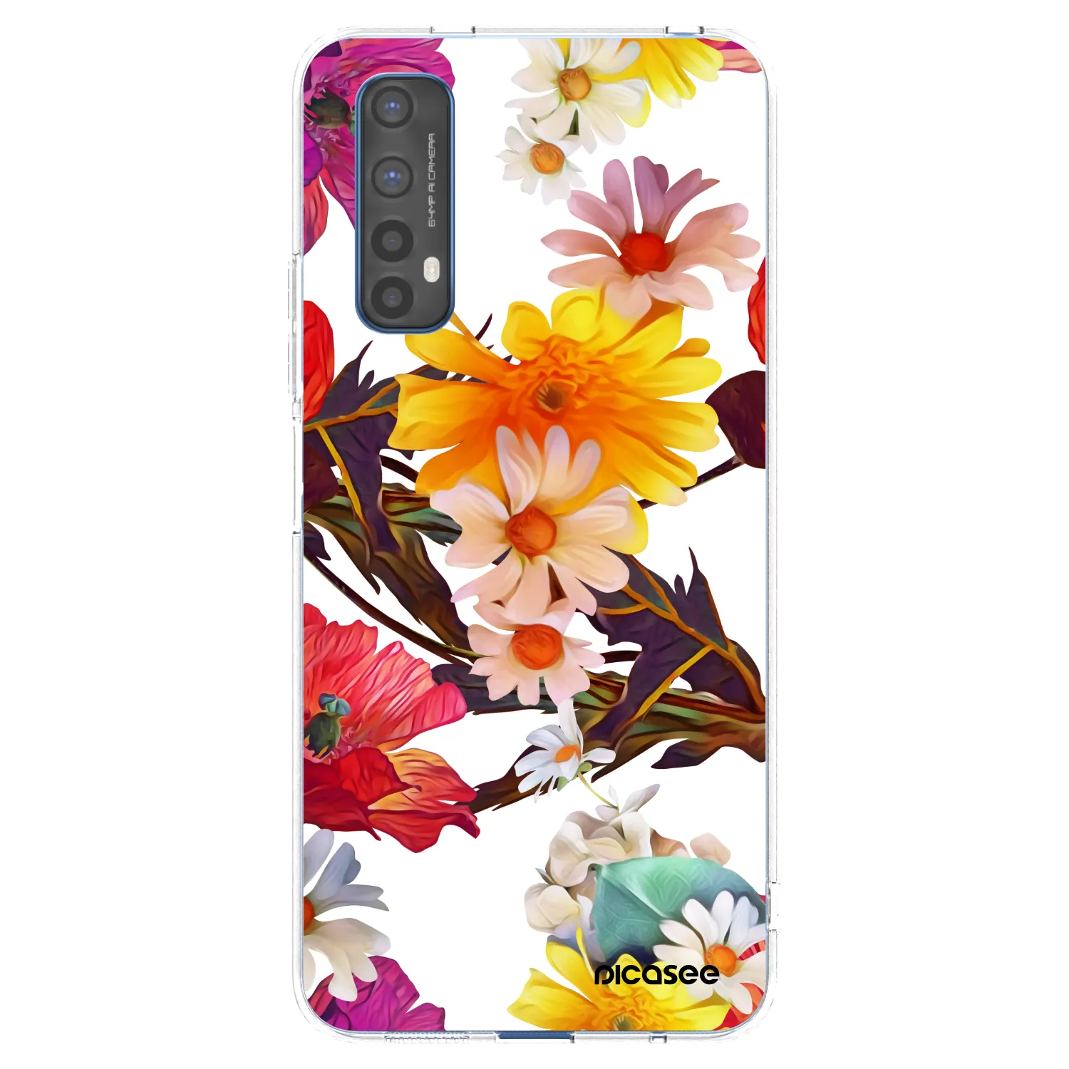 Picasee átlátszó szilikon tok az alábbi mobiltelefonokra Realme 7 - Meadow