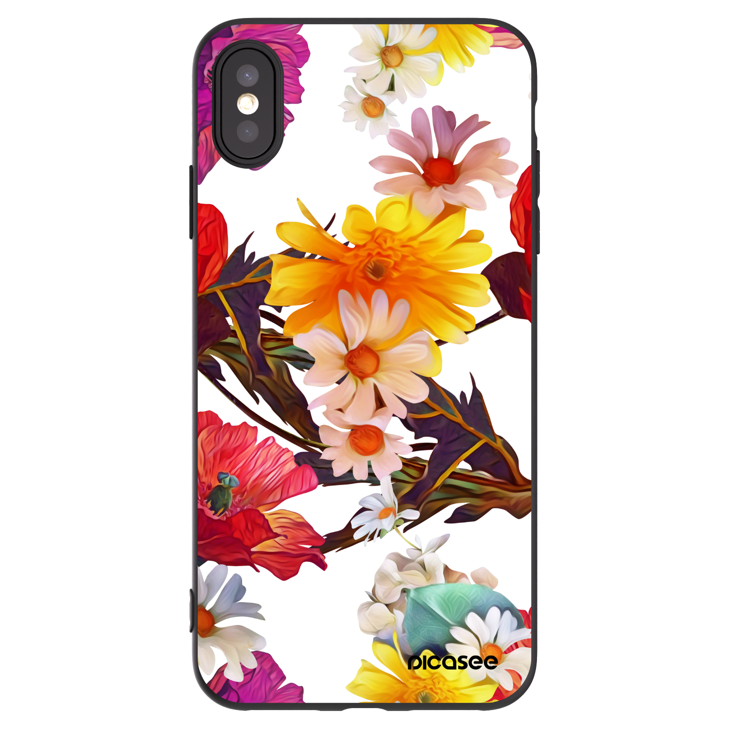 Picasee fekete szilikon tok az alábbi mobiltelefonokra Apple iPhone XS Max - Meadow