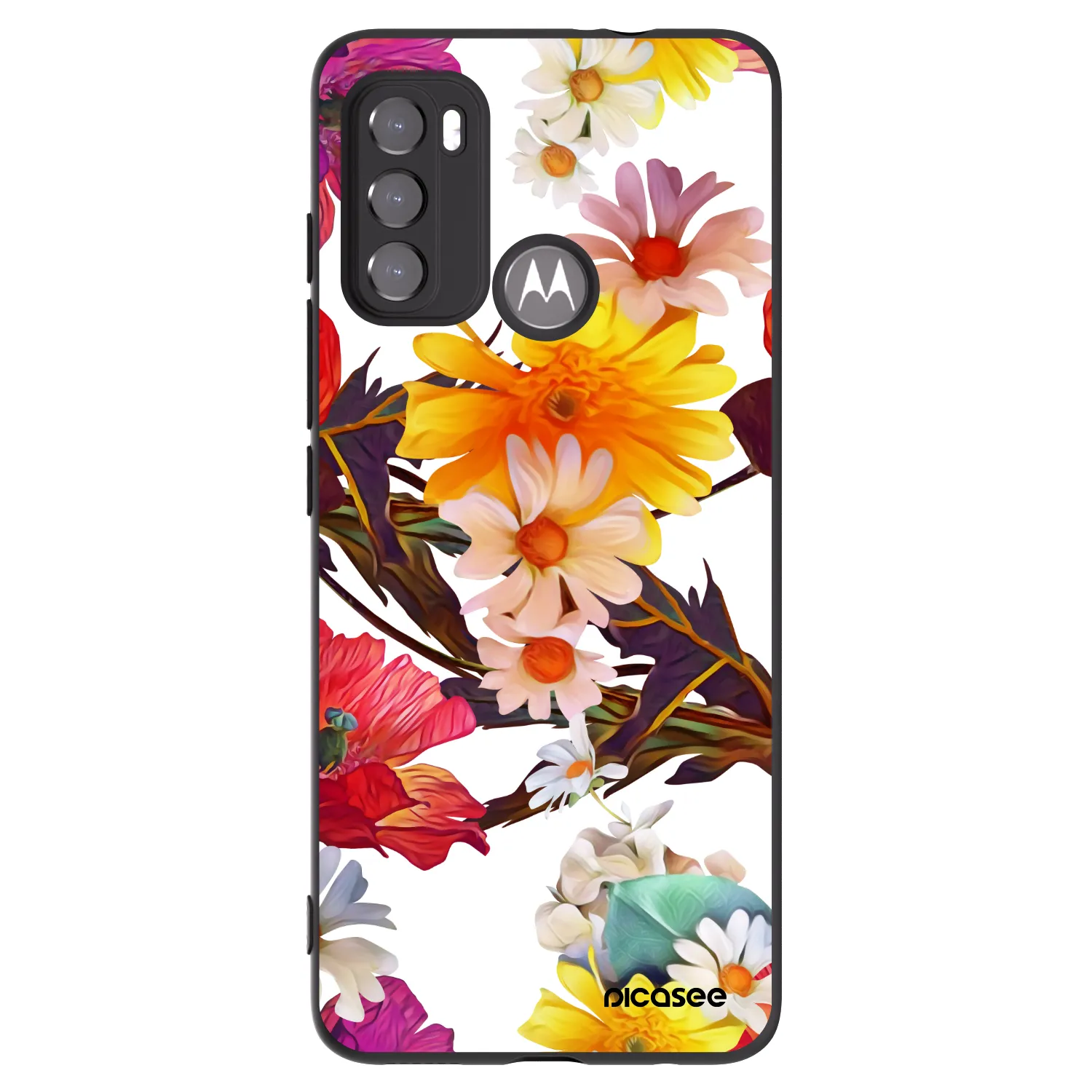 Picasee fekete szilikon tok az alábbi mobiltelefonokra Motorola Moto G60 - Meadow