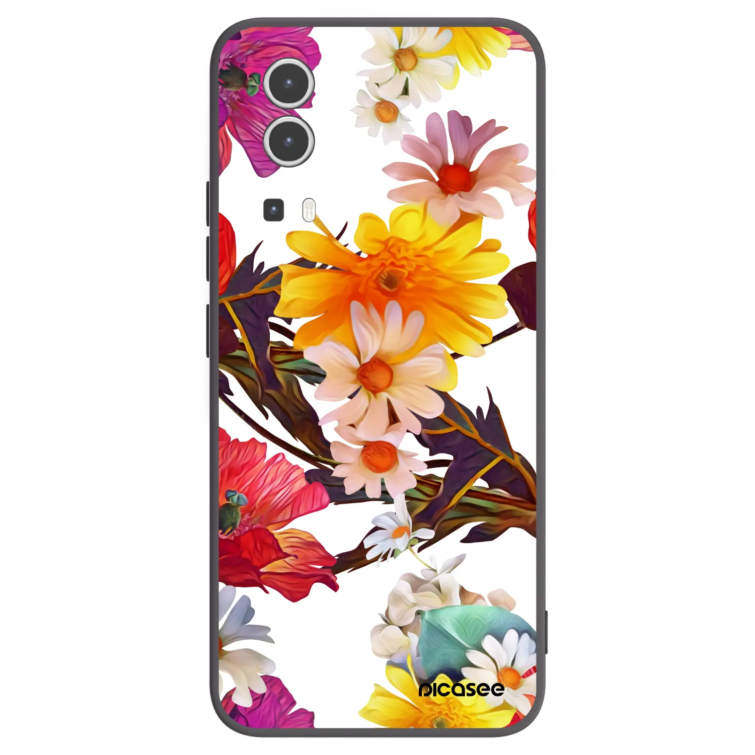 Picasee fekete szilikon tok az alábbi mobiltelefonokra Vivo Y72 5G - Meadow
