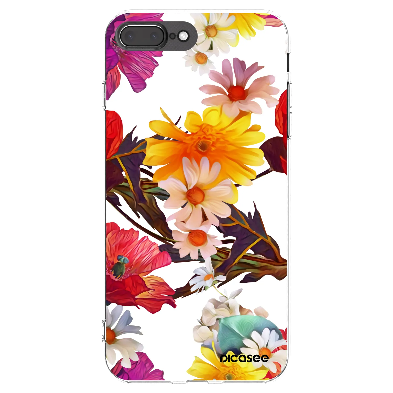 Picasee átlátszó szilikon tok az alábbi mobiltelefonokra Apple iPhone 7 Plus - Meadow
