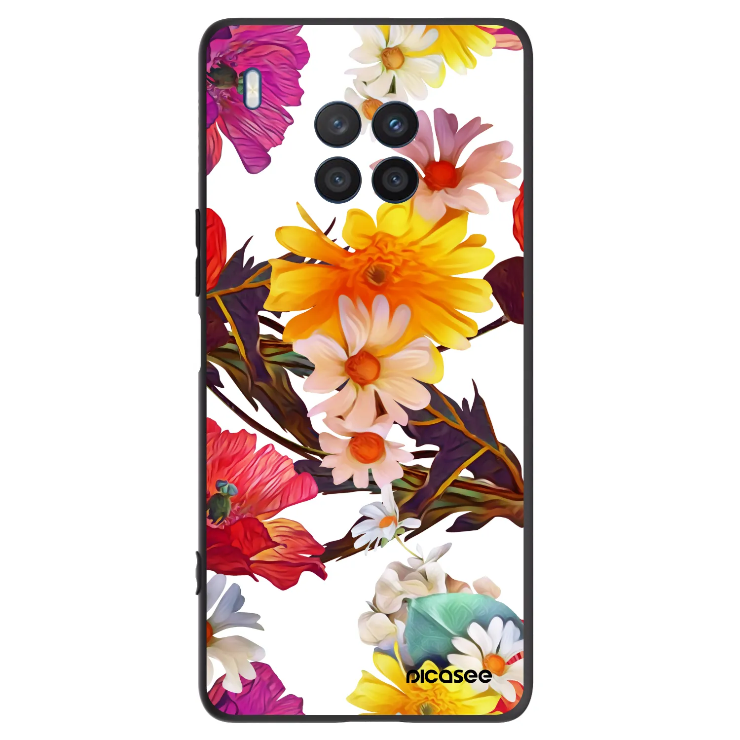 Picasee fekete szilikon tok az alábbi mobiltelefonokra Honor 50 Lite - Meadow