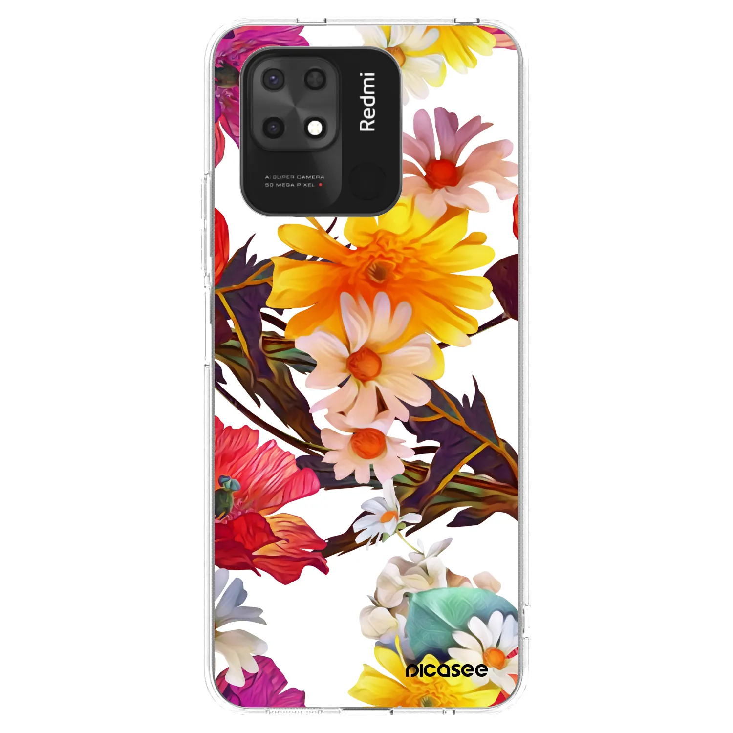 Picasee átlátszó szilikon tok az alábbi mobiltelefonokra Xiaomi Redmi 10C - Meadow