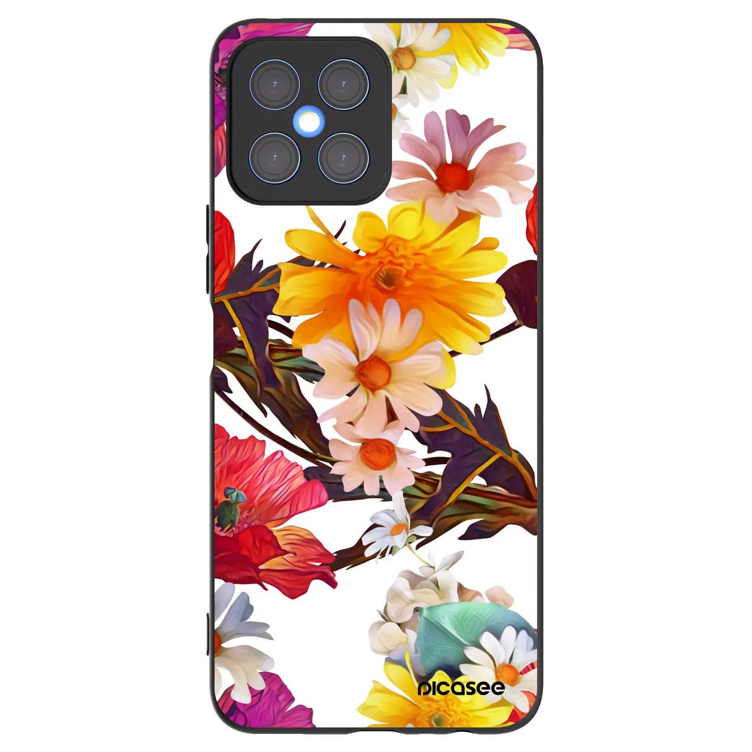 Picasee fekete szilikon tok az alábbi mobiltelefonokra Honor X8 4G - Meadow