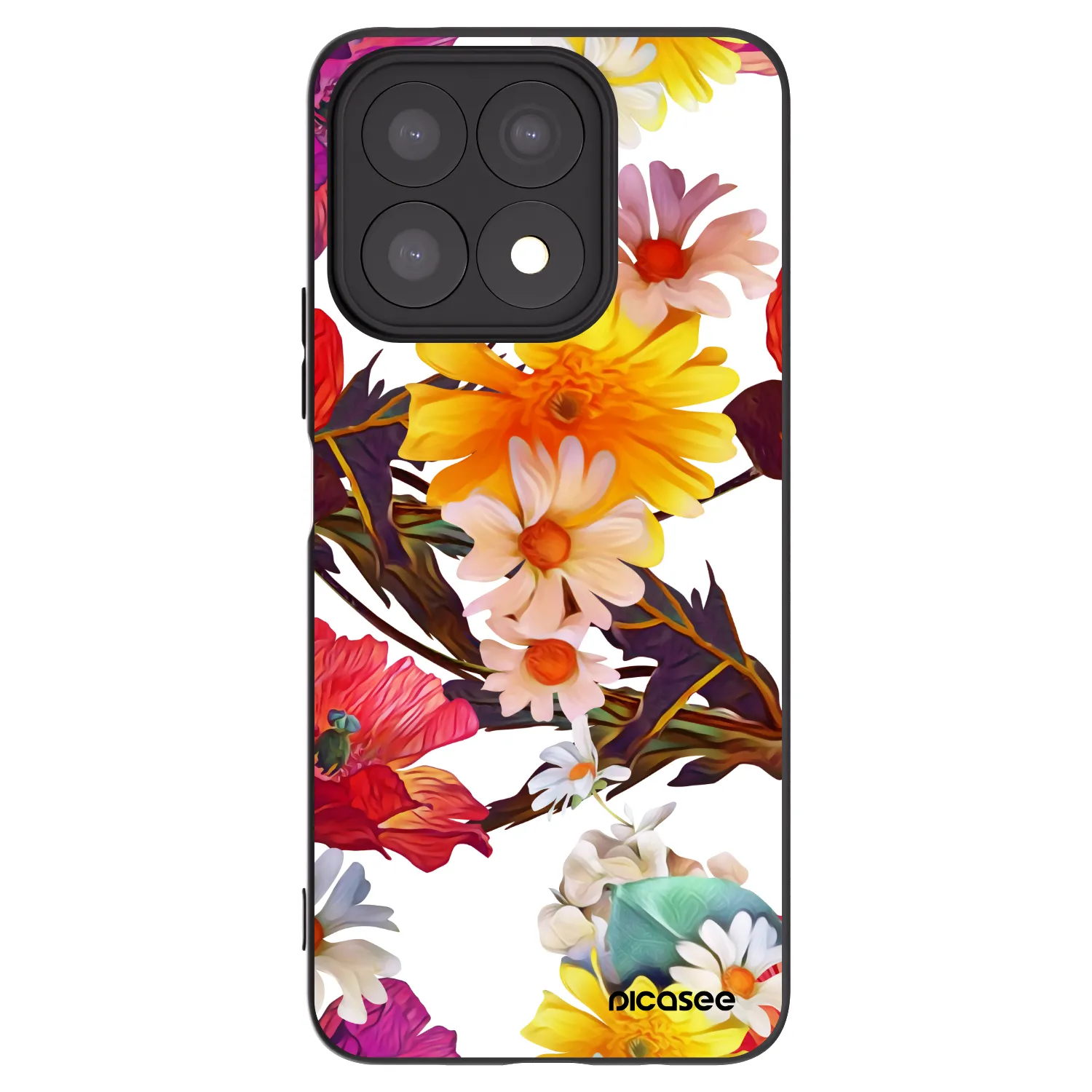 Picasee fekete szilikon tok az alábbi mobiltelefonokra Honor X8a - Meadow