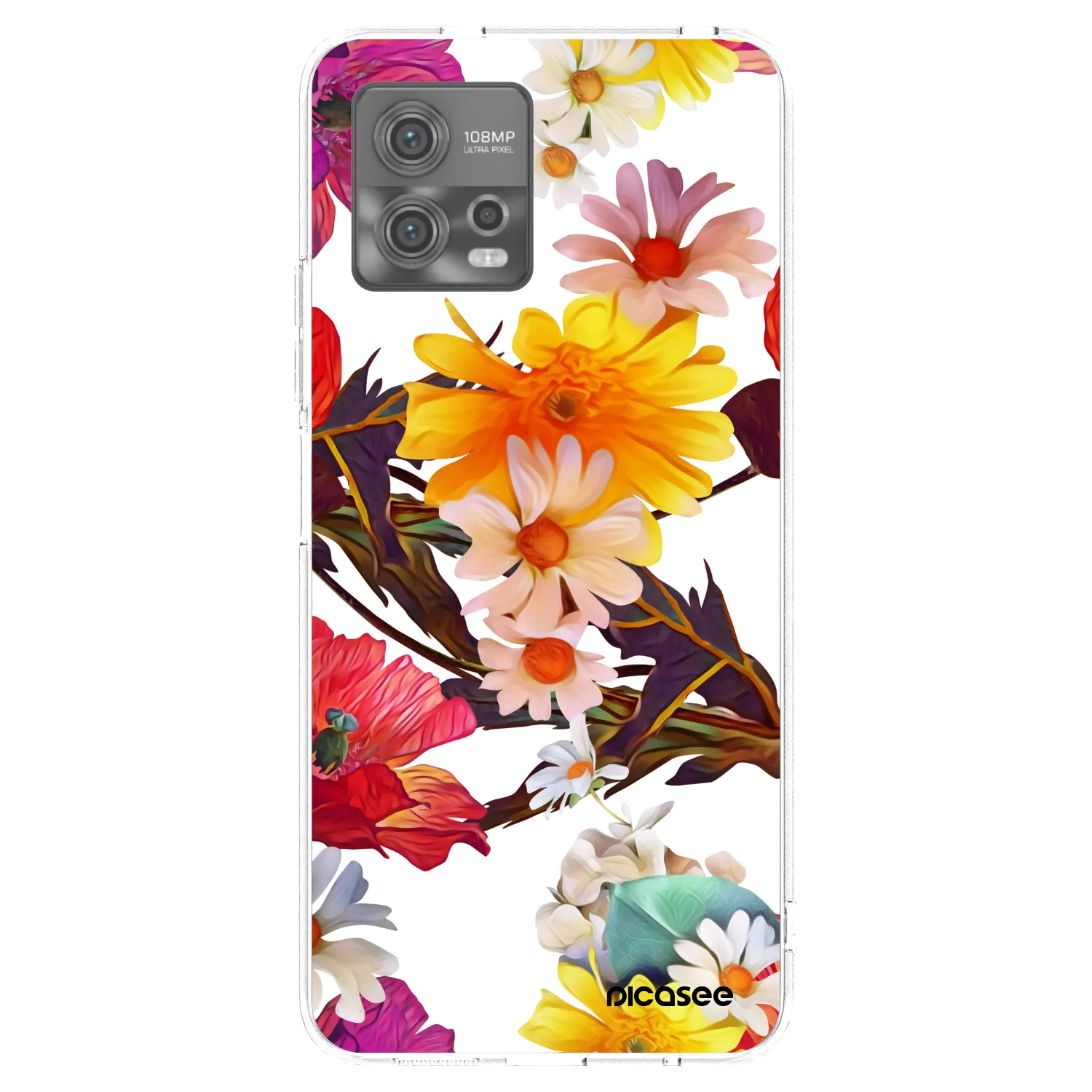 Picasee átlátszó szilikon tok az alábbi mobiltelefonokra Motorola Moto G72 - Meadow