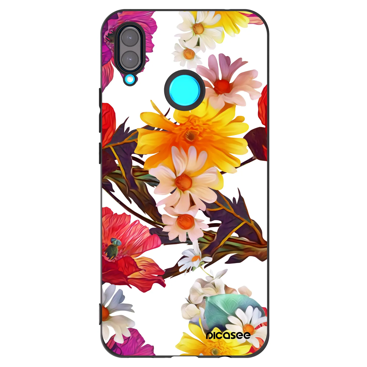 Picasee fekete szilikon tok az alábbi mobiltelefonokra Huawei Nova 3 - Meadow
