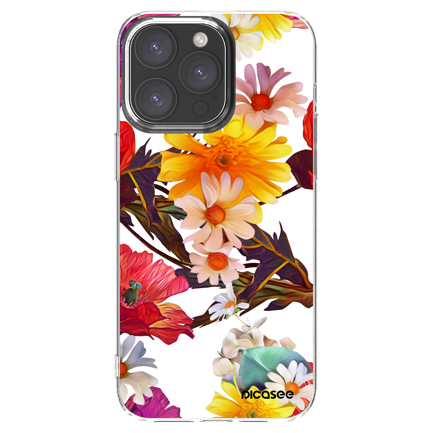 Picasee átlátszó szilikon tok az alábbi mobiltelefonokra Apple iPhone 15 Pro Max - Meadow