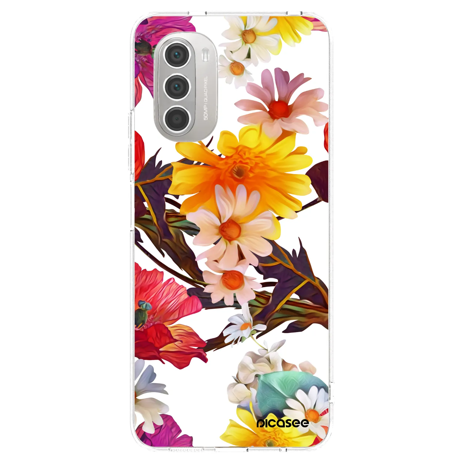 Picasee átlátszó szilikon tok az alábbi mobiltelefonokra Motorola Moto G51 - Meadow