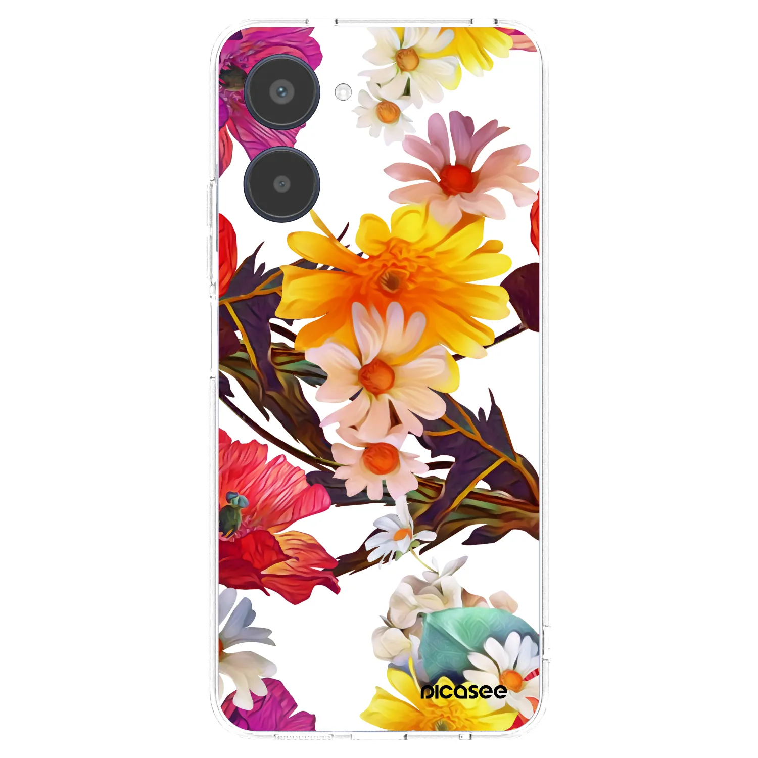 Picasee átlátszó szilikon tok az alábbi mobiltelefonokra Realme 10 4G - Meadow