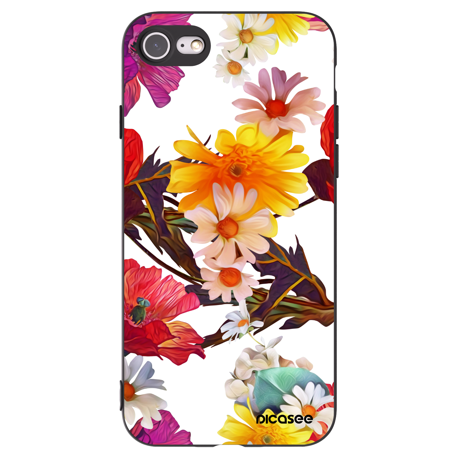 Picasee fekete szilikon tok az alábbi mobiltelefonokra Apple iPhone 7 - Meadow