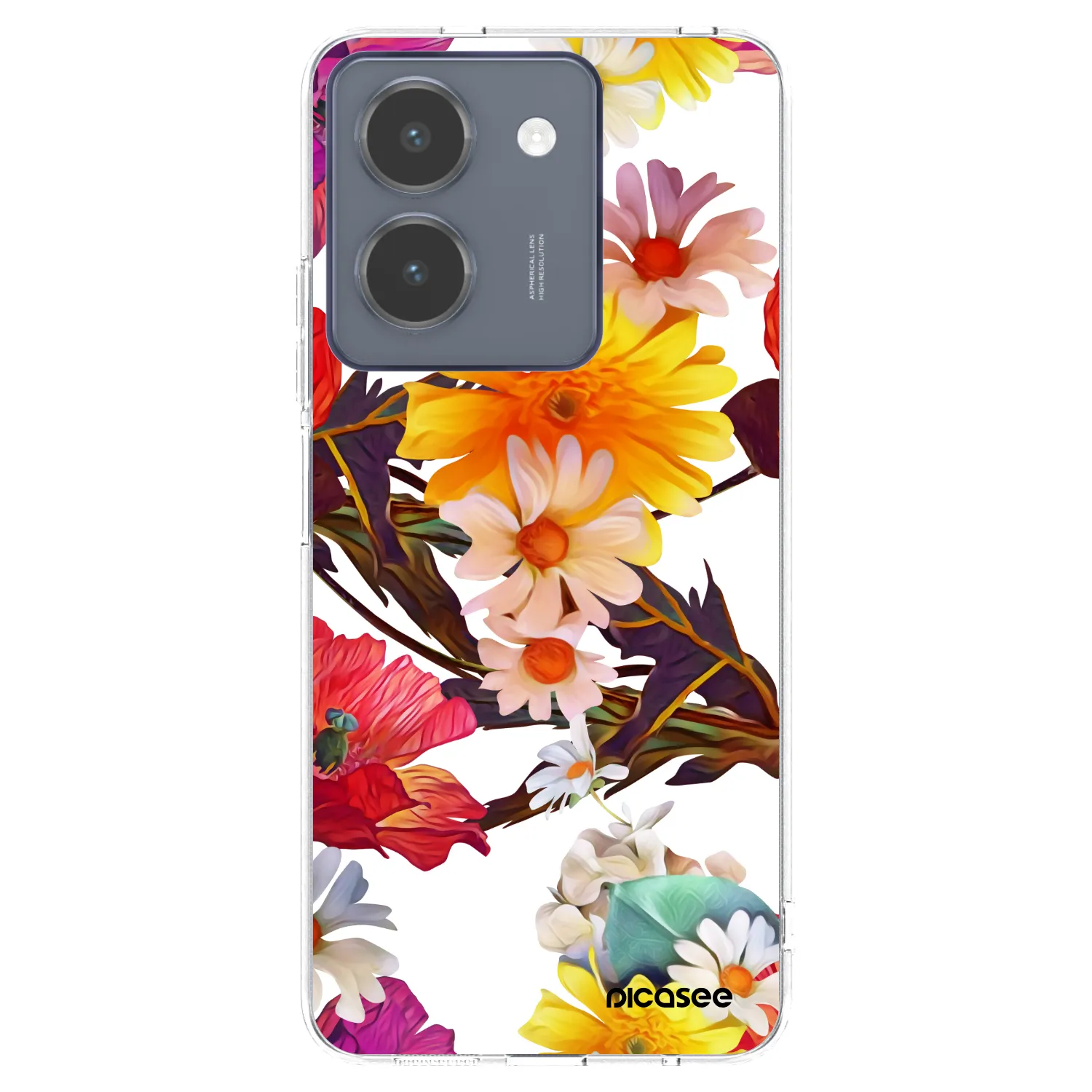 Picasee átlátszó szilikon tok az alábbi mobiltelefonokra Vivo Y36 4G - Meadow