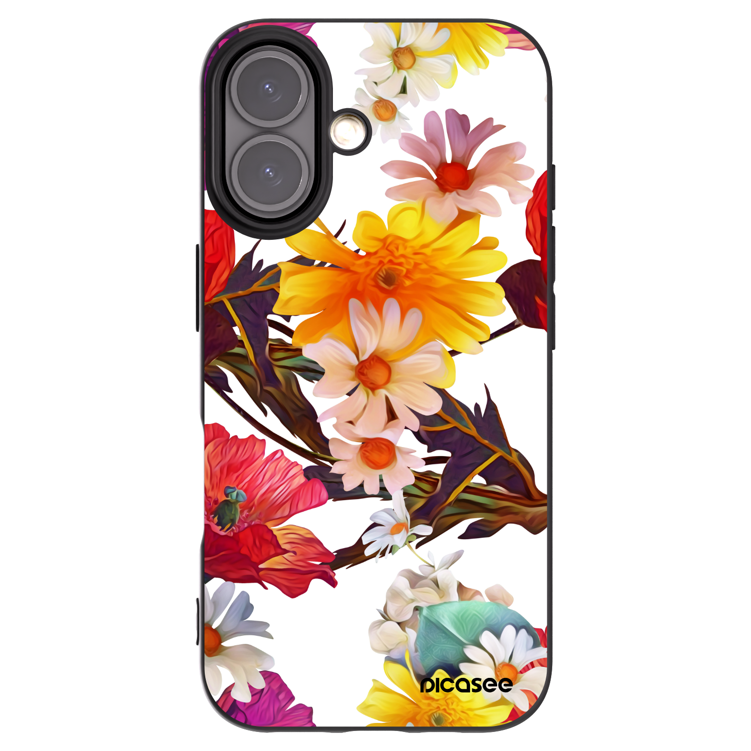 Picasee fekete szilikon tok az alábbi mobiltelefonokra Apple iPhone 16 - Meadow