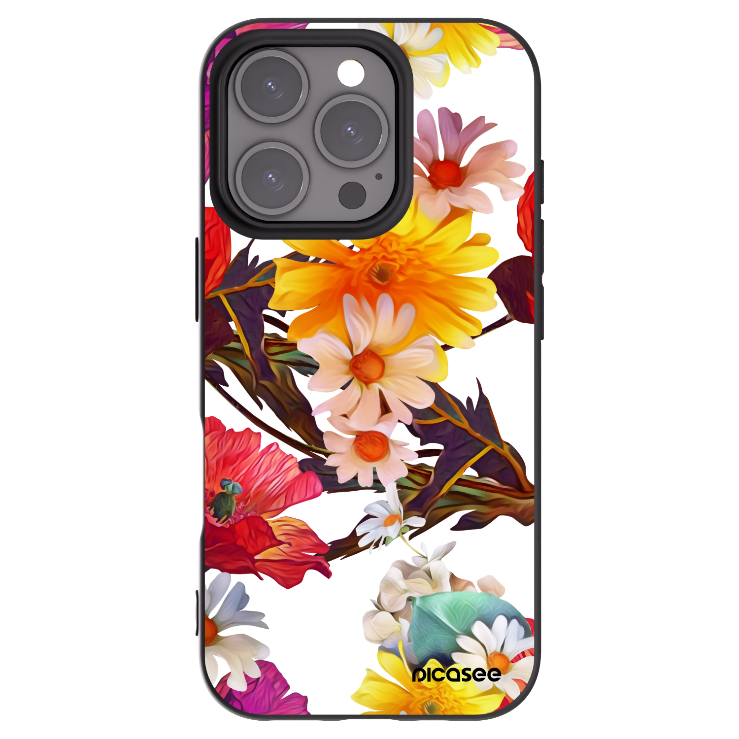Picasee fekete szilikon tok az alábbi mobiltelefonokra Apple iPhone 16 Pro - Meadow