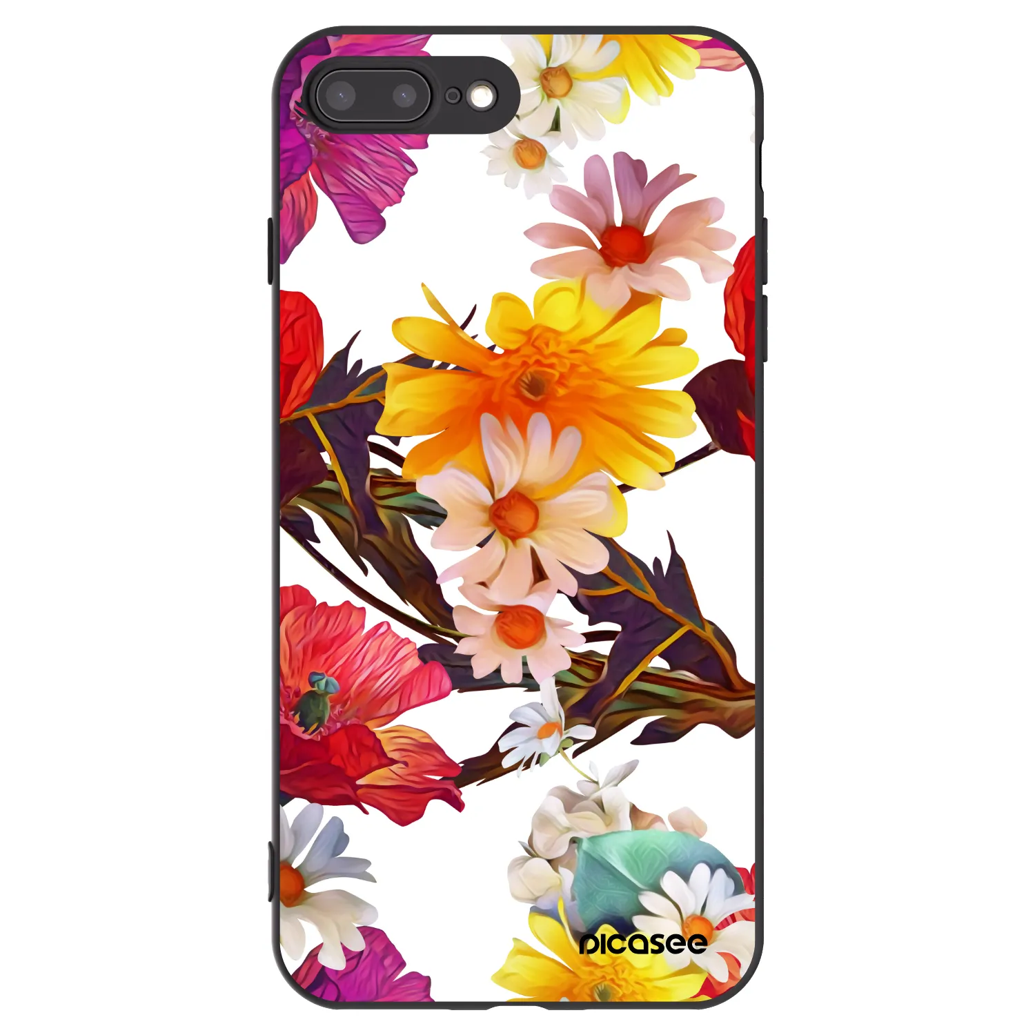 Picasee fekete szilikon tok az alábbi mobiltelefonokra Apple iPhone 7 Plus - Meadow