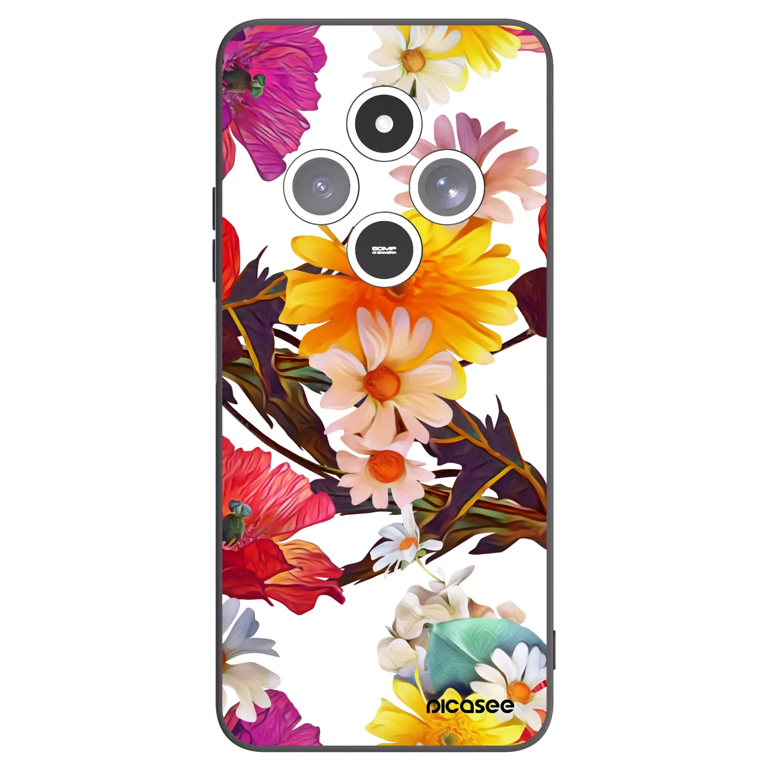 Picasee fekete szilikon tok az alábbi mobiltelefonokra Xiaomi Redmi 14C - Meadow