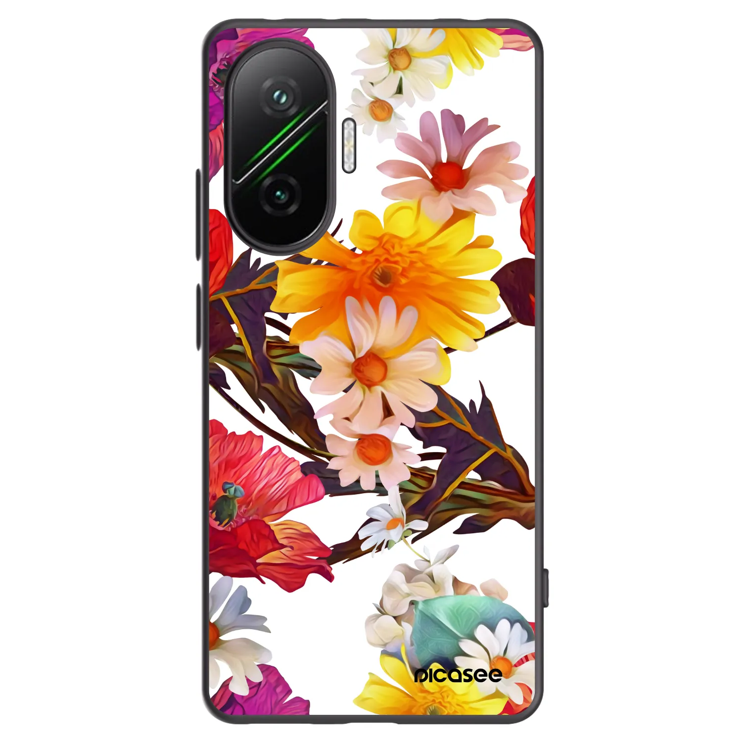 Picasee fekete szilikon tok az alábbi mobiltelefonokra Xiaomi Poco F7 Pro 5G - Meadow