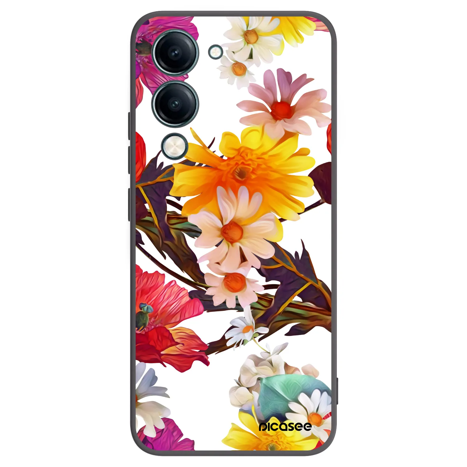 Picasee fekete szilikon tok az alábbi mobiltelefonokra Vivo Y29s 5G - Meadow