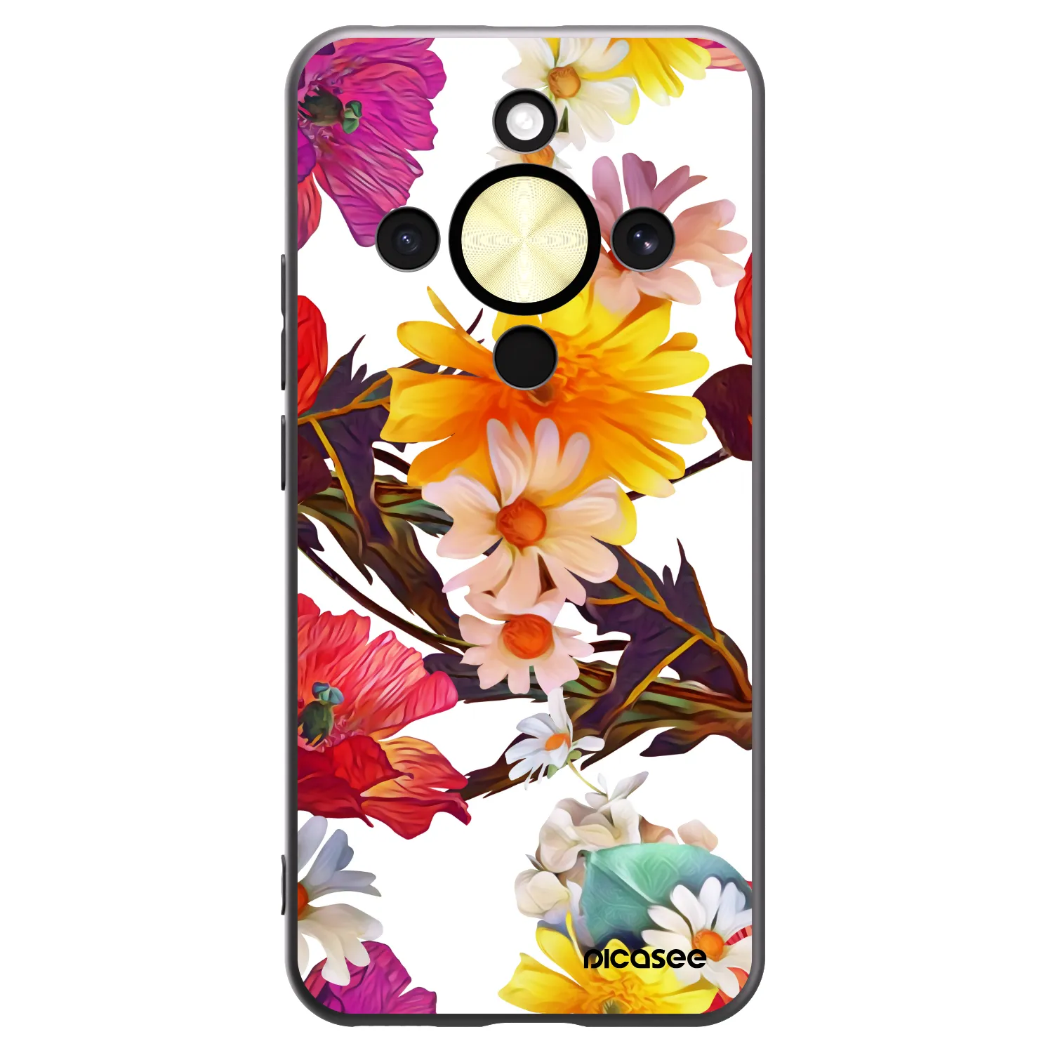 Picasee fekete szilikon tok az alábbi mobiltelefonokra Honor Magic8 Lite 5G - Meadow
