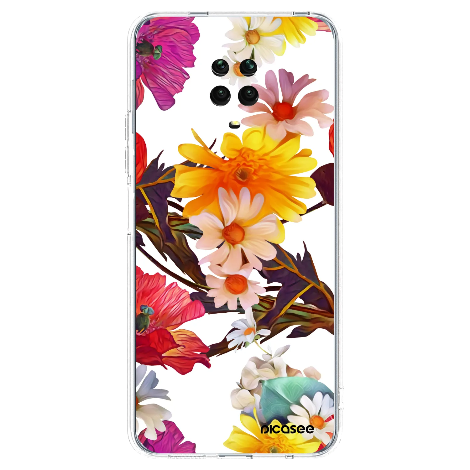 Picasee átlátszó szilikon tok az alábbi mobiltelefonokra Xiaomi Redmi Note 9S - Meadow