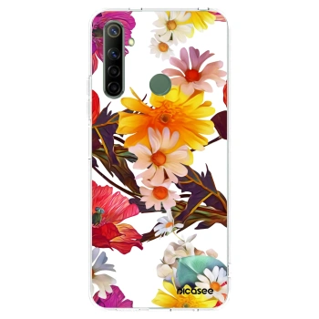Picasee átlátszó szilikon tok az alábbi mobiltelefonokra Realme 6i - Meadow