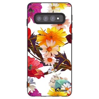 Picasee fekete szilikon tok az alábbi mobiltelefonokra Samsung Galaxy S10 G973 - Meadow