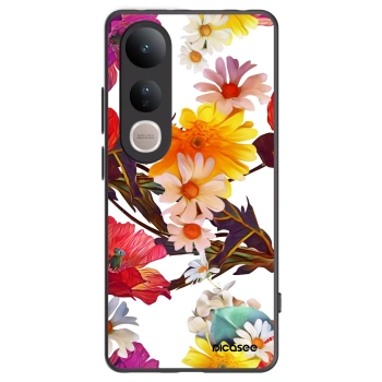 Picasee fekete szilikon tok az alábbi mobiltelefonokra Vivo V50 Lite 5G - Meadow