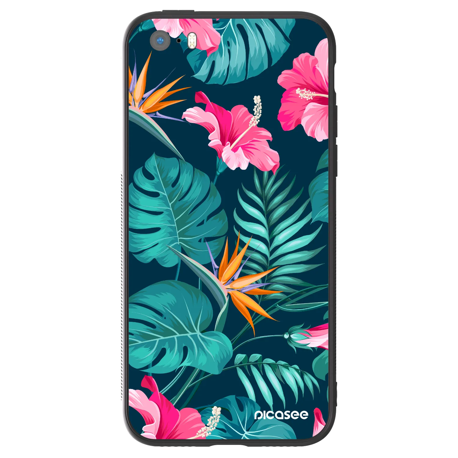 Picasee ULTIMATE CASE Apple iPhone 5/5S/SE - készülékre - Pink Monstera