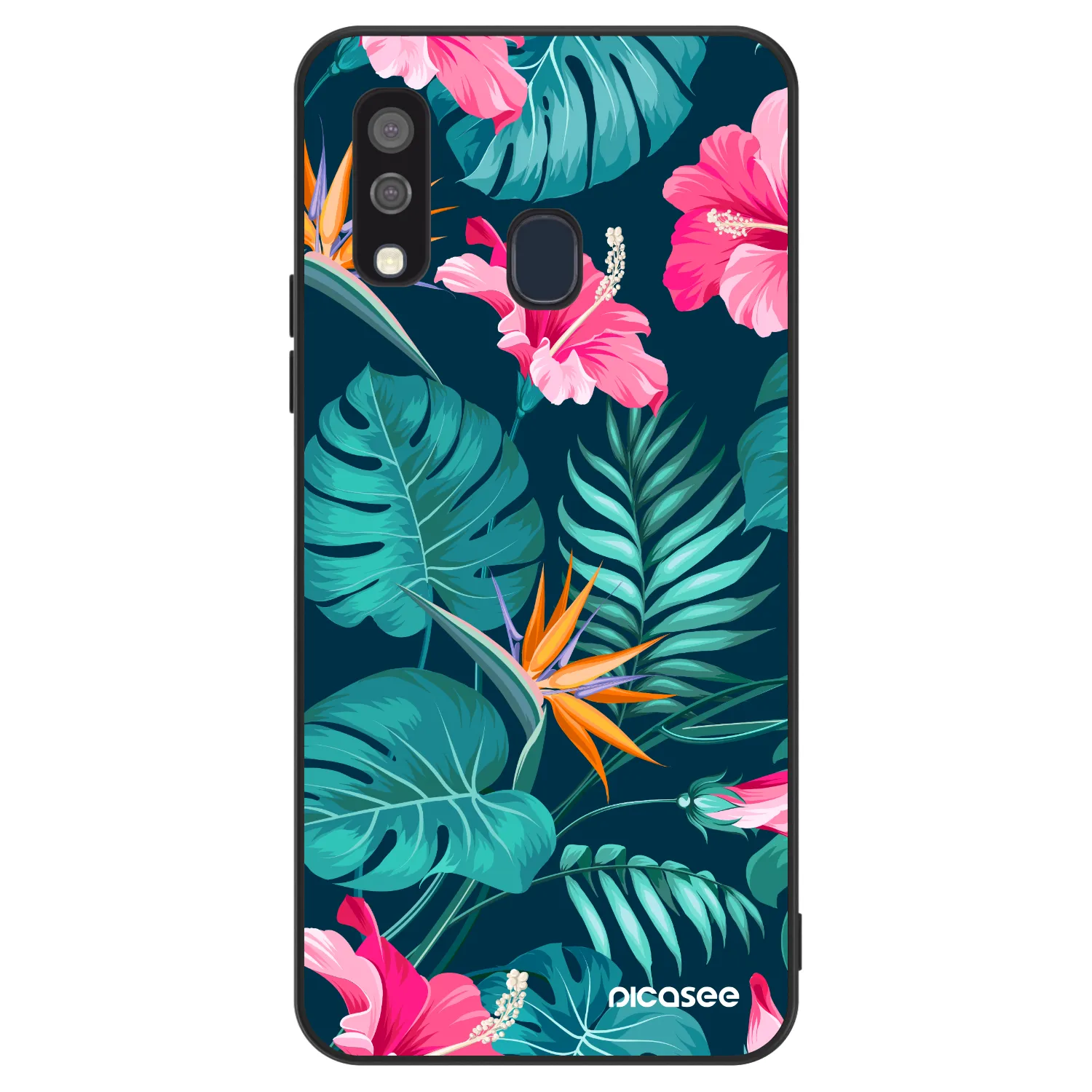 Picasee ULTIMATE CASE Samsung Galaxy A40 A405F - készülékre - Pink Monstera