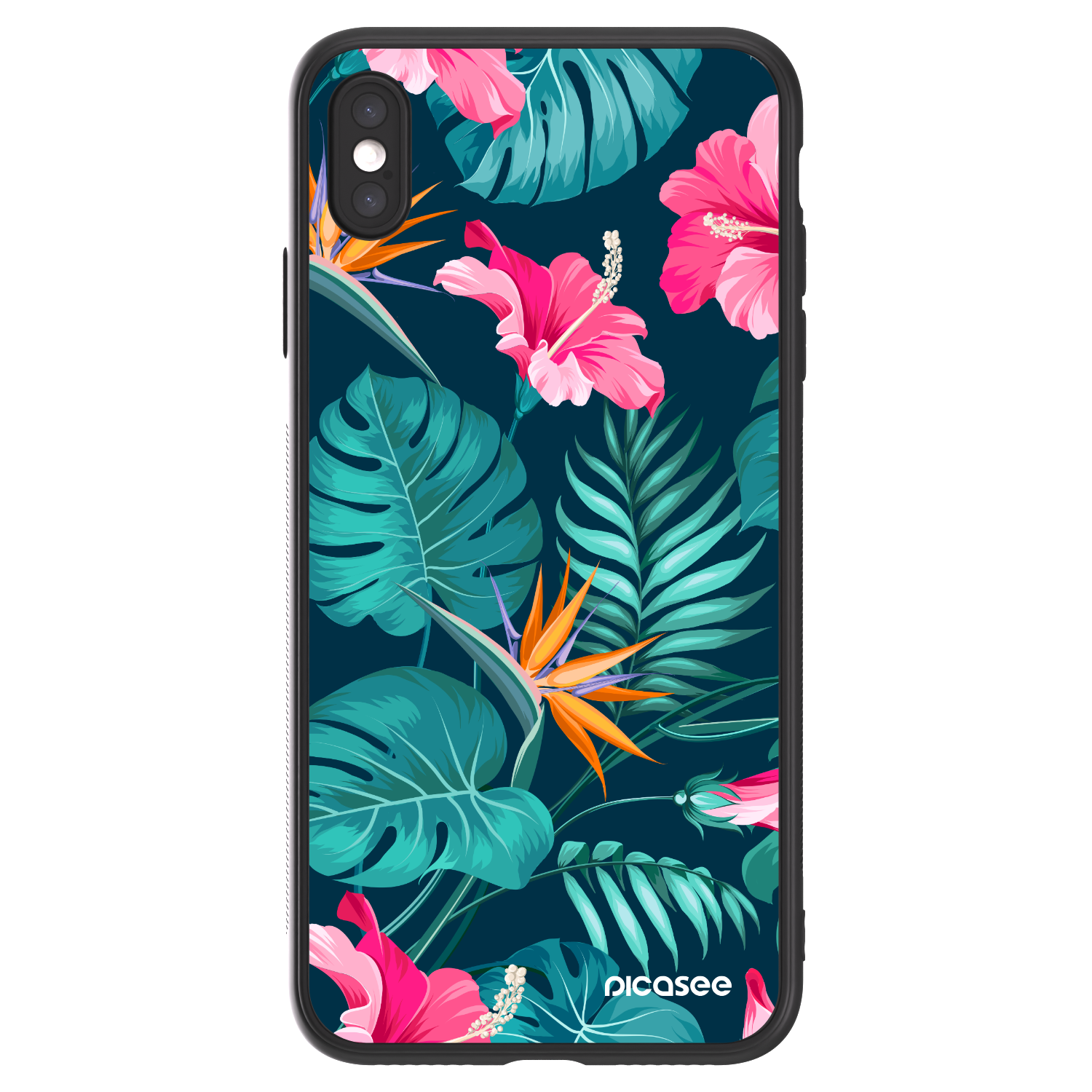 Picasee ULTIMATE CASE Apple iPhone XS Max - készülékre - Pink Monstera