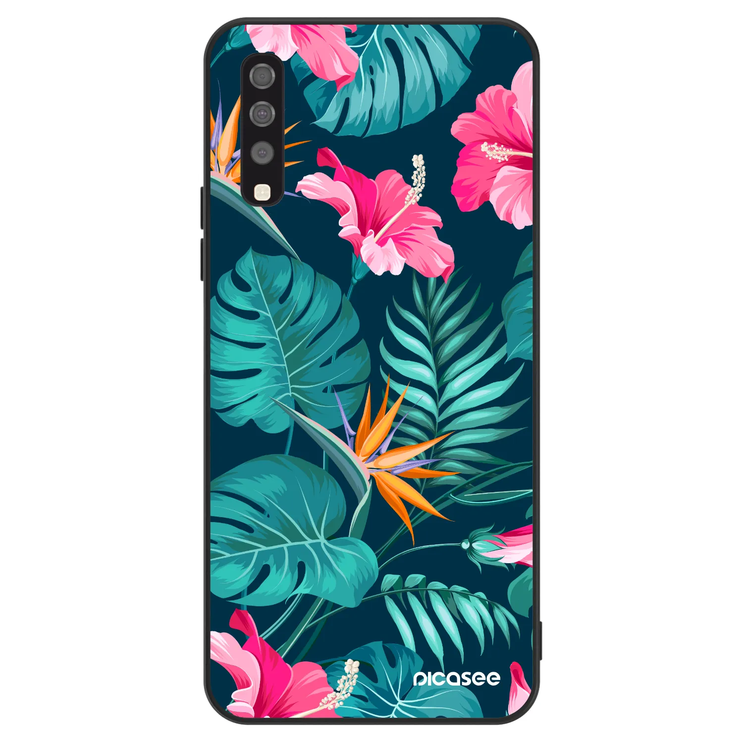 Picasee ULTIMATE CASE Samsung Galaxy A70 A705F - készülékre - Pink Monstera