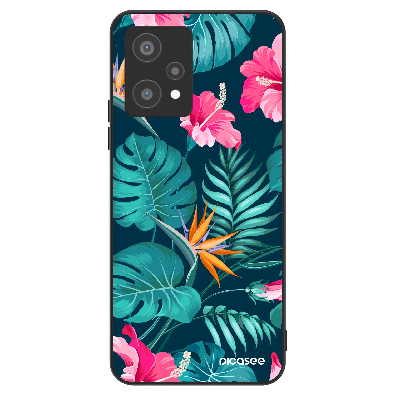 Picasee ULTIMATE CASE Realme 9 Pro 5G - készülékre - Pink Monstera