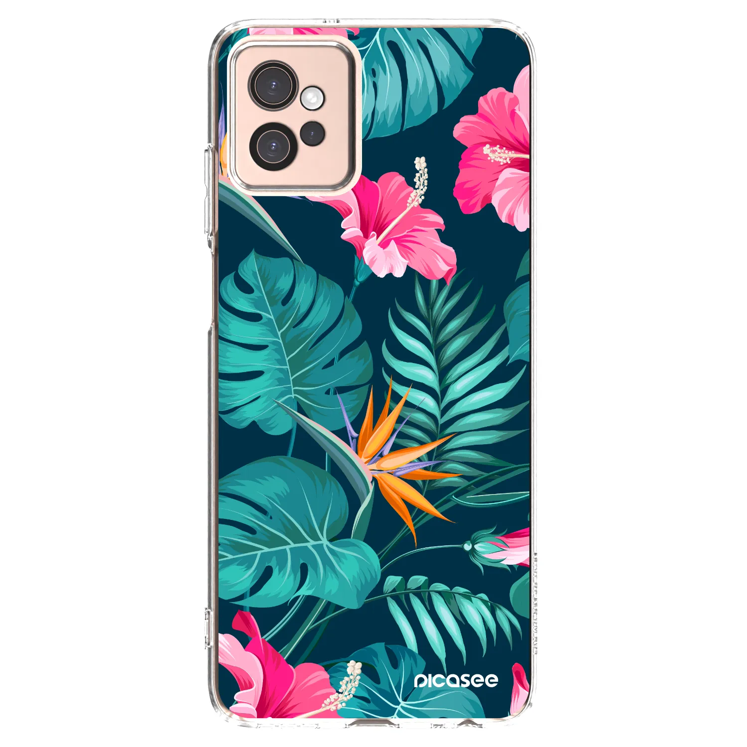 Picasee átlátszó szilikon tok az alábbi mobiltelefonokra Motorola Moto G32 - Pink Monstera