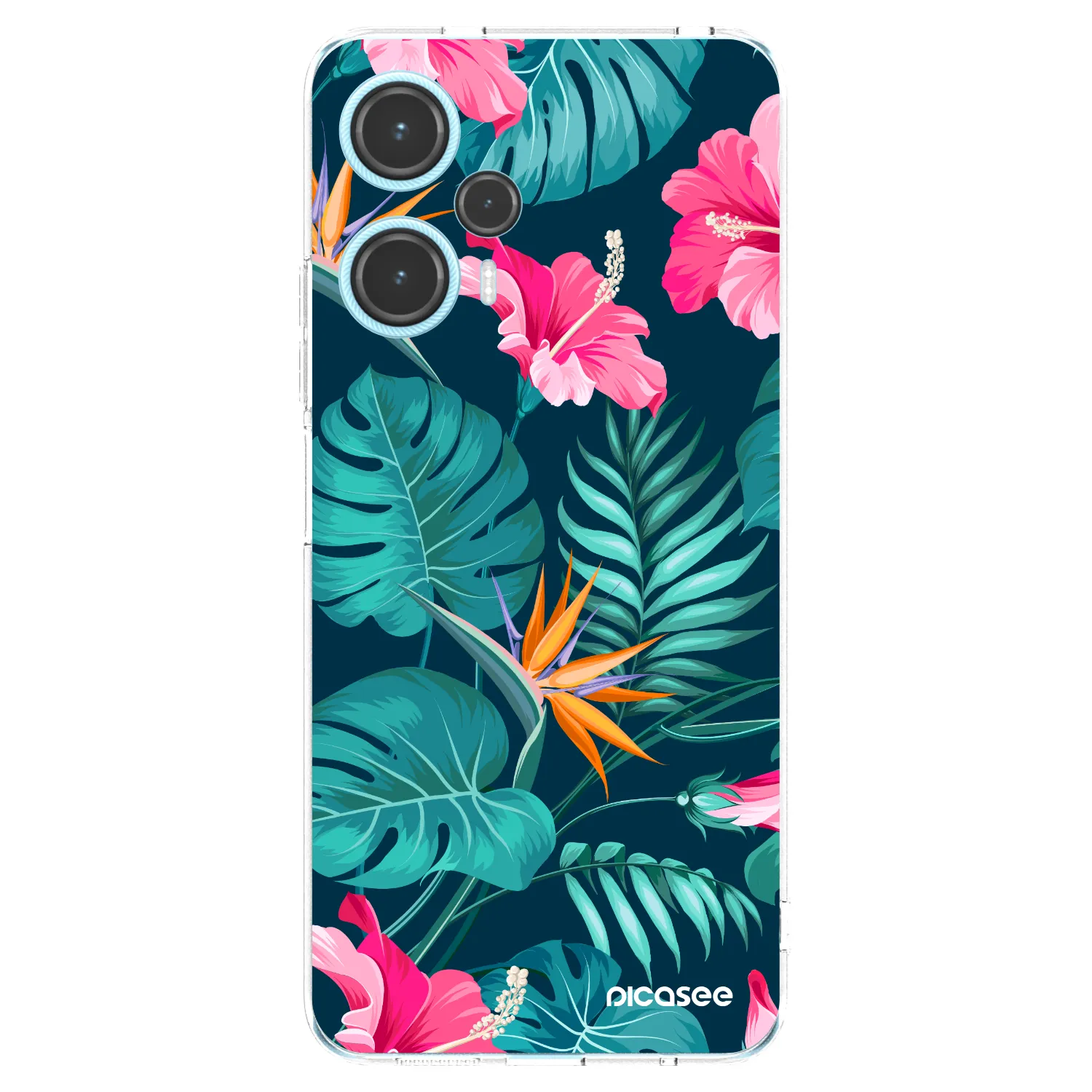 Picasee átlátszó szilikon tok az alábbi mobiltelefonokra Xiaomi Poco F5 - Pink Monstera