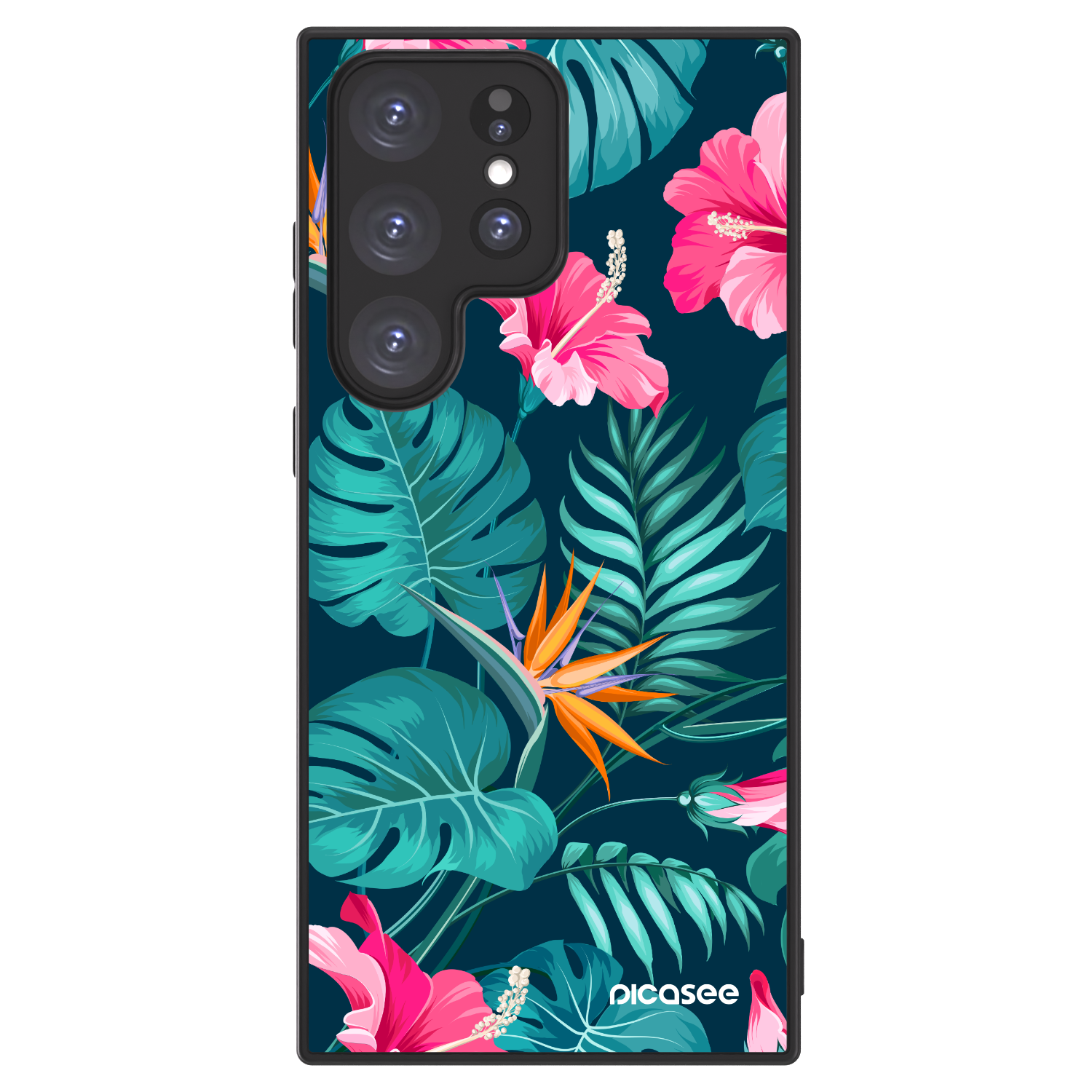 Picasee ULTIMATE CASE PowerShare Samsung Galaxy S23 Ultra 5G - készülékre - Pink Monstera