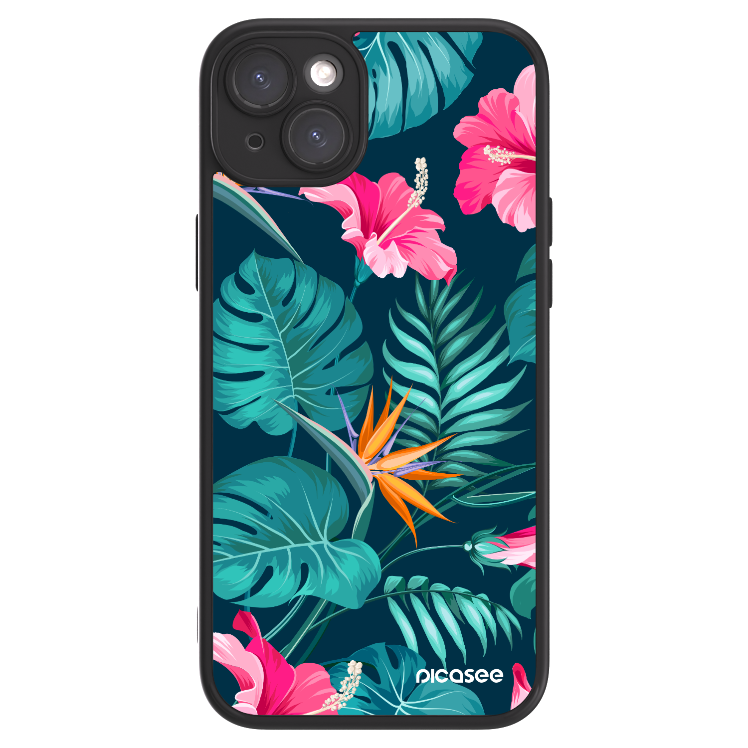 Picasee ULTIMATE CASE Apple iPhone 15 Plus - készülékre - Pink Monstera