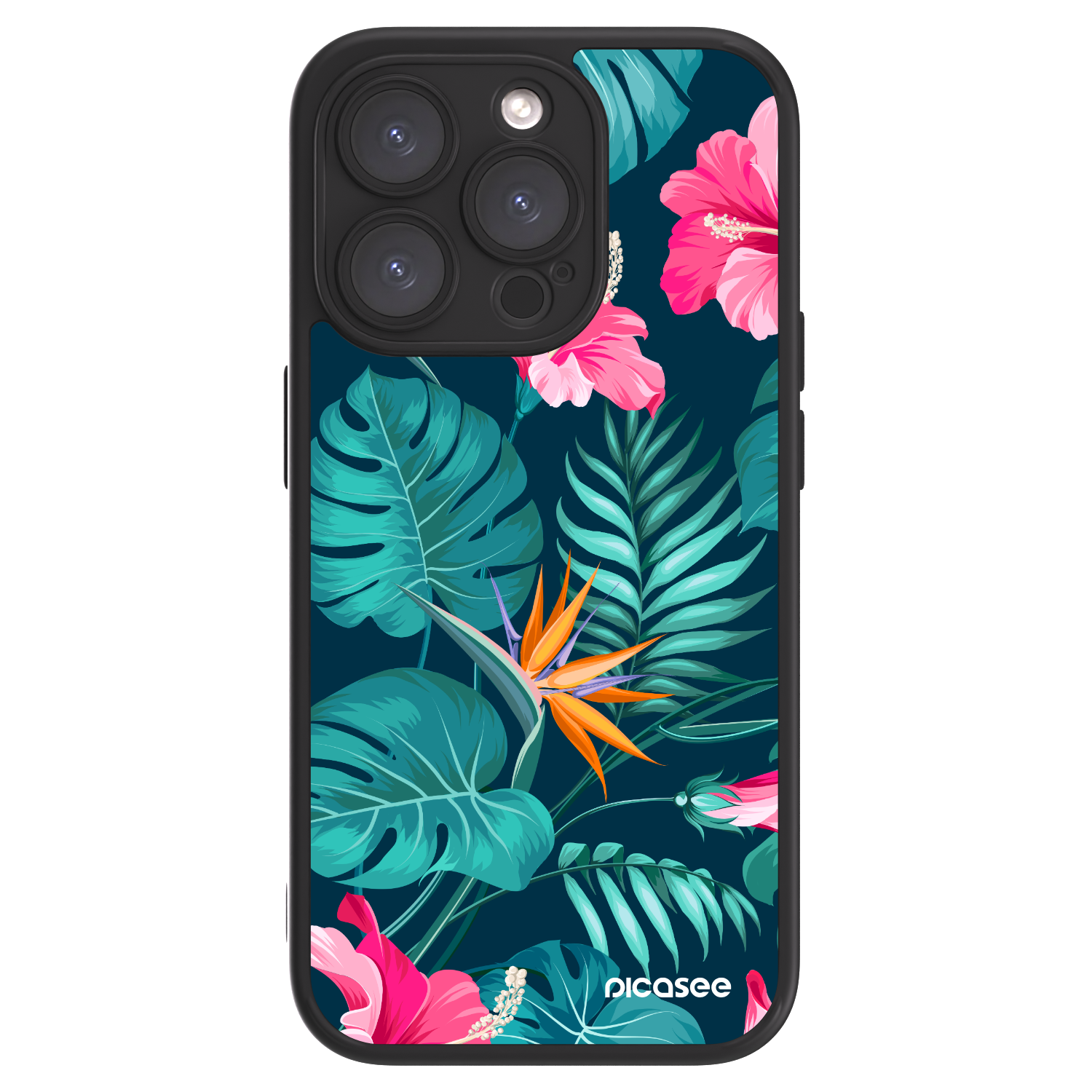 Picasee ULTIMATE CASE MagSafe Apple iPhone 15 Pro - készülékre - Pink Monstera