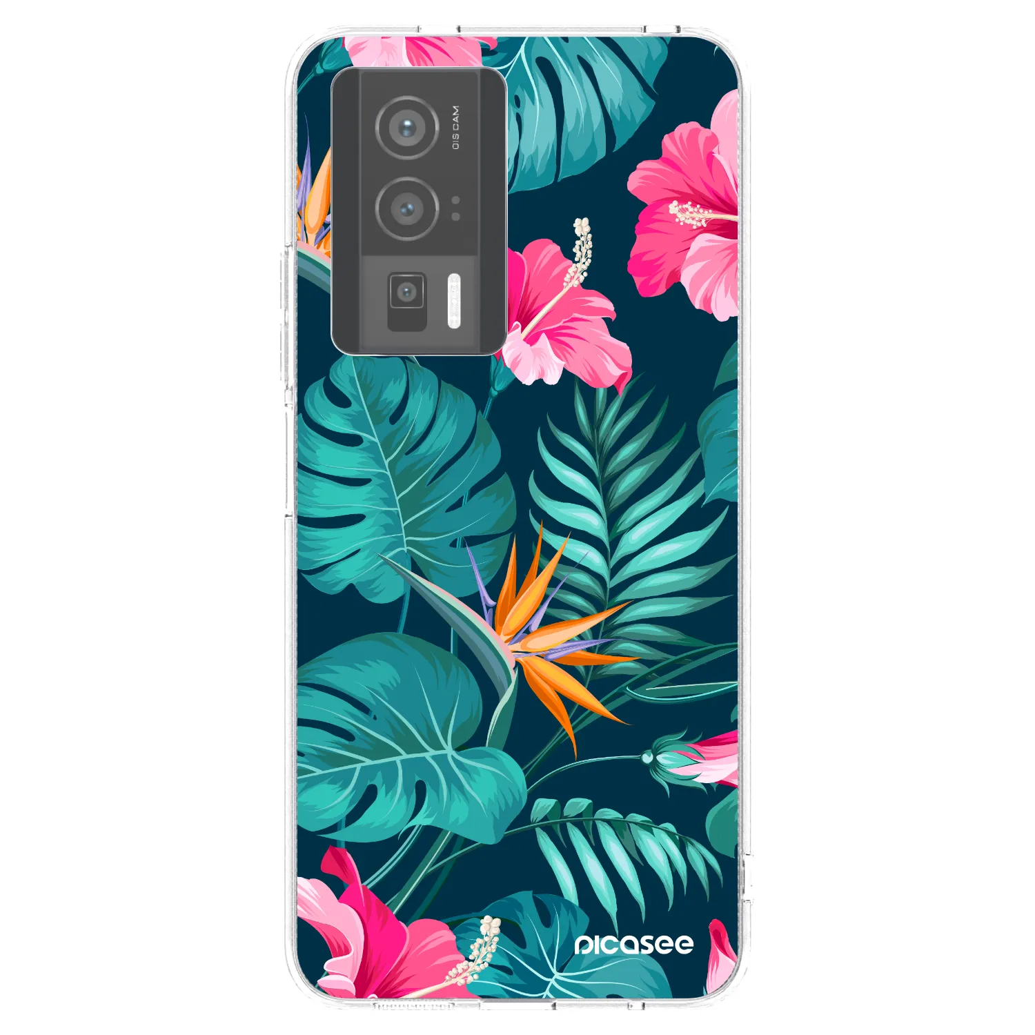 Picasee átlátszó szilikon tok az alábbi mobiltelefonokra Xiaomi Poco F5 Pro 5G - Pink Monstera