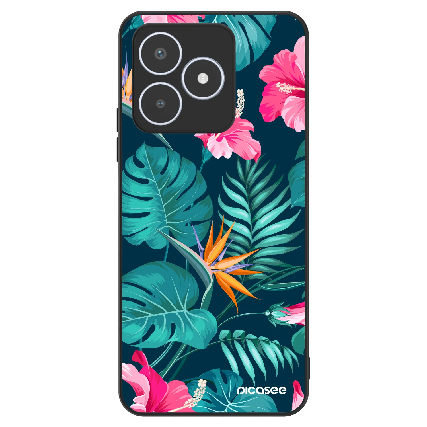 Picasee ULTIMATE CASE Realme C53 - készülékre - Pink Monstera