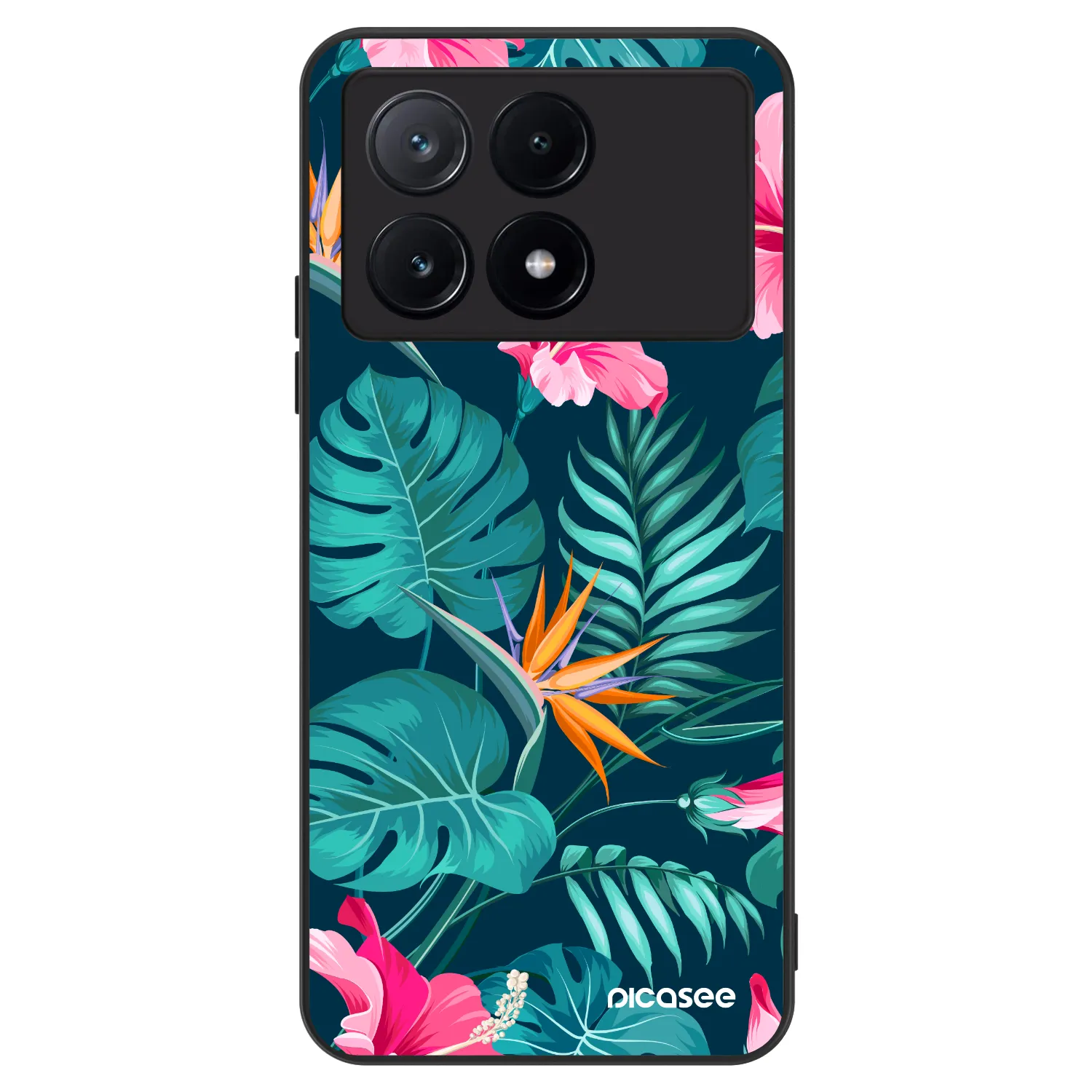 Picasee ULTIMATE CASE Xiaomi Poco X6 Pro - készülékre - Pink Monstera