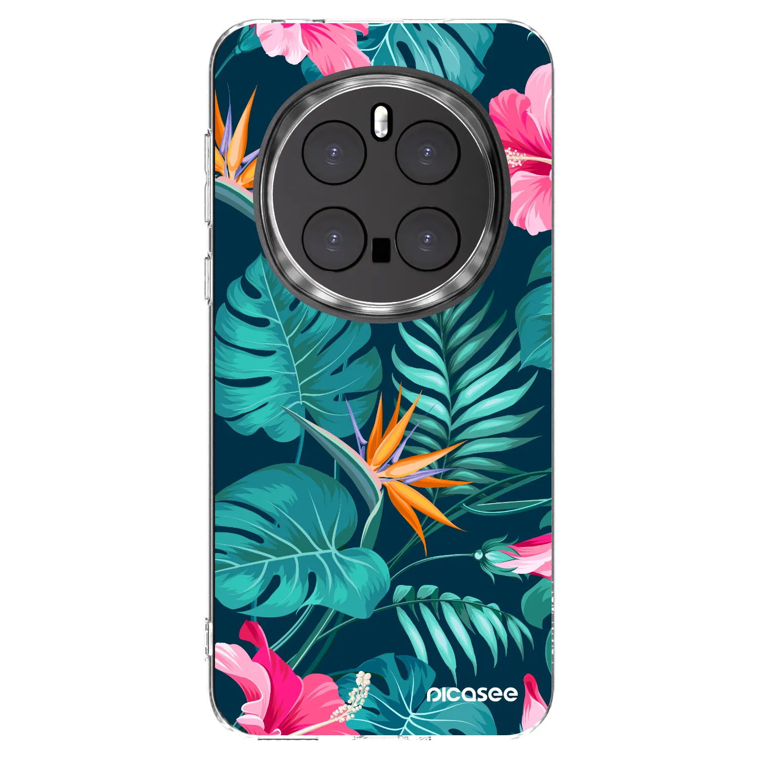 Picasee átlátszó szilikon tok az alábbi mobiltelefonokra Honor Magic7 Pro 5G - Pink Monstera