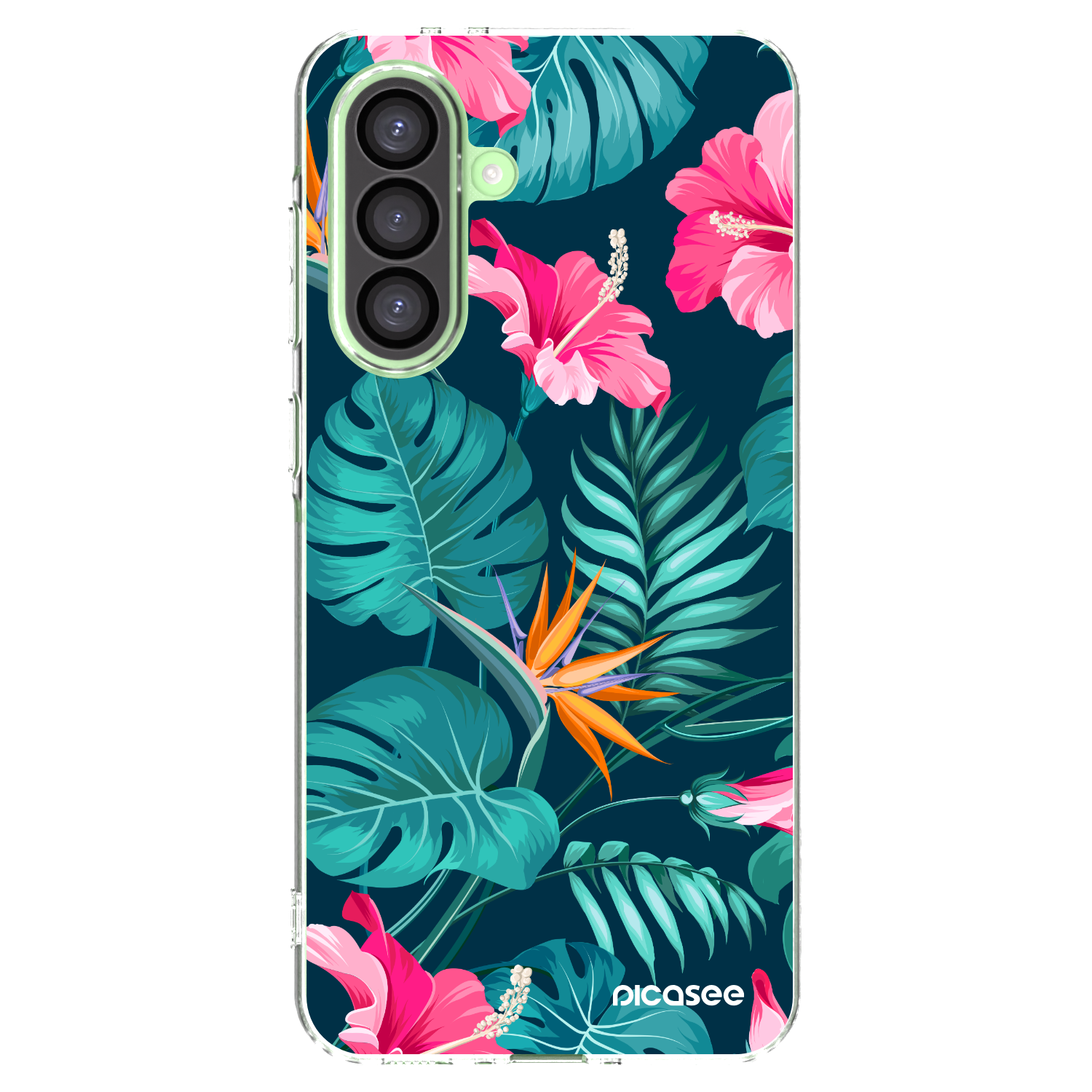 Picasee átlátszó szilikon tok az alábbi mobiltelefonokra Samsung Galaxy A26 5G A266B - Pink Monstera